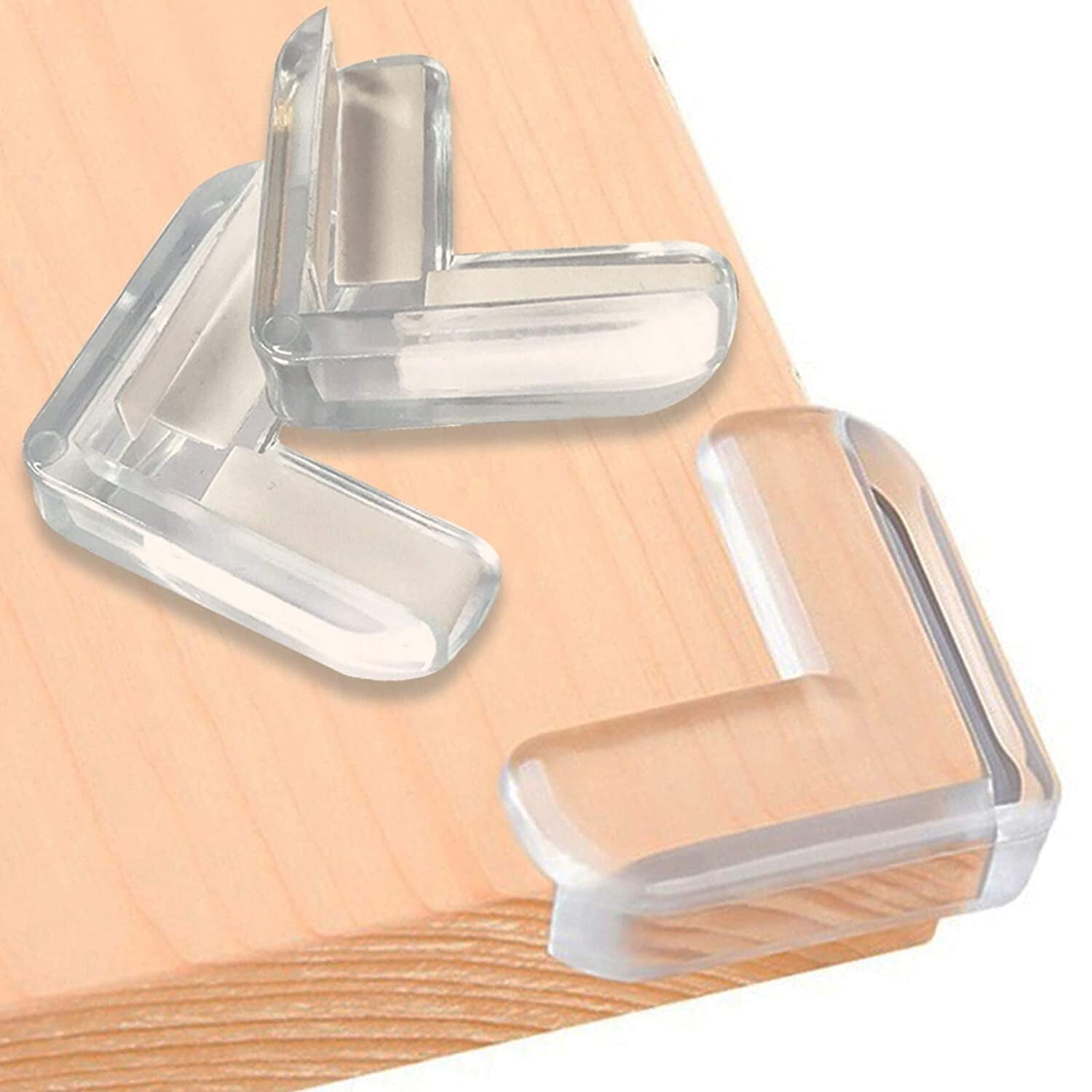 4 Pack Transparent Table Corner Guard Baby Child Kids Safety Bumpers Protectors 