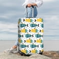 thumbnail image 3 of Lsque Funny Boats Printed Luggage Cover, Travel Luggage Protector,Scratch and Dirt Resistant, Fits 18-32 Inch Luggage - Medium, 3 of 9