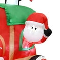 thumbnail image 2 of 6.5FT  Multi-Colored Christmas Penguins In The Train Inflatable., 2 of 10