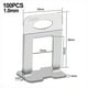 thumbnail image 2 of 100pcs 35*35mm Tile Leveler Leveler Positioner Leveling Aids Masonry Paving Floor Tile Plastic Transparent, 2 of 11