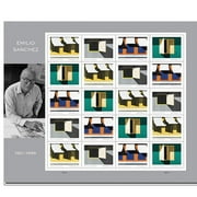 Emilio Sanchez Artist USPS First Class Forever Postage Stamps 1 Sheet of 20 Birthday Anniversary Wedding Celebrate (20 Stamps)