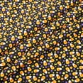 thumbnail image 2 of Singer, 100% Cotton, Candy Corn And Purple Dots On Blk, Cut by Yard, 2 of 7