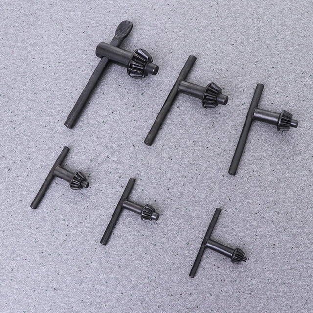 Minkissy 6Set Tightening Key For Drill Press Metal Black For Professionals Workshop