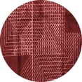 thumbnail image 1 of Ahgly Company Indoor Round Abstract Red Modern Area Rugs, 7' Round, 1 of 4