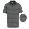 thumbnail image 2 of Gioberti Mens Regular Fit Striped Short Sleeve Polo Shirt with Pocket, 2 of 3
