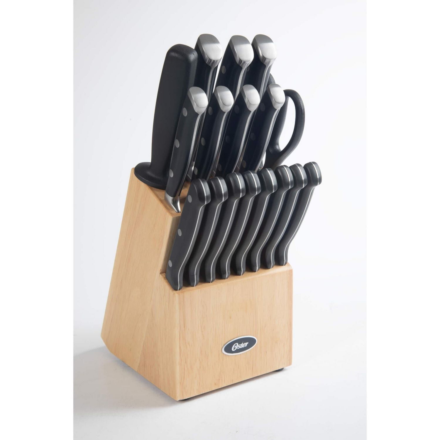 Oster Ginley 18 Piece Cutlery Set w/Wood Block