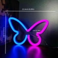 thumbnail image 1 of Luces de neón de mariposa, luces de modelado LED, luces decorativas navideñas, luces colgantes de ambiente para centros comerciales en el hogar, linternas pequeñas, 1 of 5