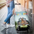 thumbnail image 3 of Happy Easter German Shepherd American Flag Truck Bunny Ears Travel Luggage Cover Alsatian Dog Lover Gifts Suitcase Dust Protective Decor - 03001, 3 of 5