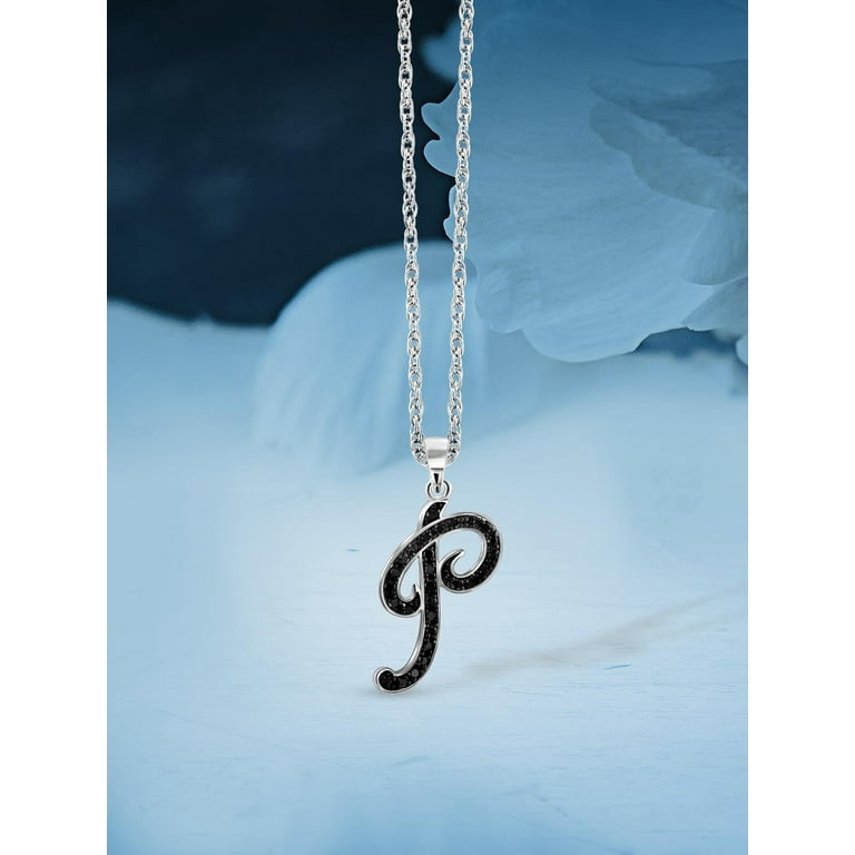 Diamond monogram necklaces best sale
