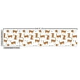 thumbnail image 3 of Ambesonne Cat Fabric by the Yard Upholstery, Funny Animals and Dots Pattern, 1 Yard, Pale Vermilion Soft Blue, 3 of 5