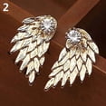 thumbnail image 6 of Ayyufe Women Gothic Cool Angel Wing Rhinestone Ear Jacket Earrings, 6 of 7