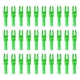 thumbnail image 1 of Uxcell Archery Arrows Nocks, Plastic Insert Arrow Nock Replacement Arrow Tails for Hunting Shooting Compound Recurve Transparent Green, 1 of 7
