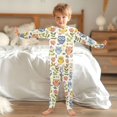 thumbnail image 6 of Dailycode Cotton Pajama Set Snug Fit Long Sleeve Top and Pants for 18M-8Y Owls Flower Plant, 6 of 7