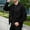 Black, variant on Men's Classic Bomber Jacket, Satin Full Zip Military Style Coat with Arm Pocket, Casual Outerwear for Daily Streetwear Blue XXL