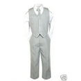 thumbnail image 5 of BABY, TODDLER & BOY WEDDING  PARTY FORMAL no tail TUXEDO SUIT LT. GRAY  S -20, 5 of 7