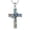 Abalone Butterfly, variant on Cross Necklace 925 Sterling Silver Western Turquoise Pendant Necklace Gothic Black Jewelry Gifts for Men Women