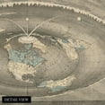 thumbnail image 2 of HISTORIX 1893 Flat Earth Map of the World Vintage Poster Wall Art Print, 24 x 36 Inch, 2 of 8
