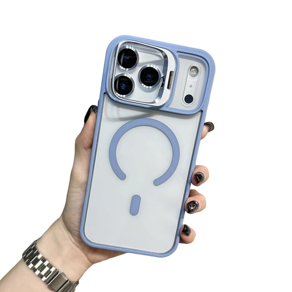Corliven for iPhone 18 Pro Max Case with Kickstand, Compatible with MagSafe, Camera Lens Protector Included, Shockproof PC TPU Protective Cover, Blue