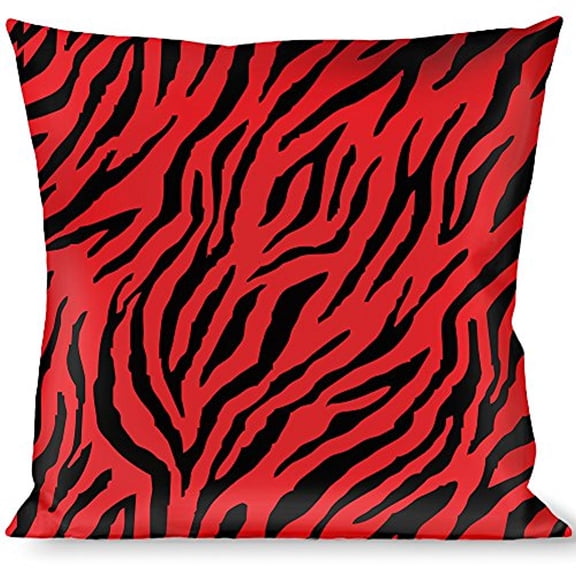 Buckle-Down Throw Pillow - Zebra 2 Red