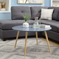 thumbnail image 3 of Convenience Concepts Oslo Round Coffee Table, Multiple Finishes, 3 of 6