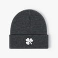 thumbnail image 3 of Beanies for Men Four Leaf Clover Ireland Irish St Patrick's Skull Cap Winter Hats for Women One Size, 3 of 3