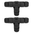 thumbnail image 2 of 2PCS Junction Box Connector T Type Tee Junction Box Connector IP68 Waterproof 450V 16A 9-12mm 3 Way Cable Connector, 2 of 8