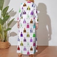 thumbnail image 5 of Horse Racing Jockey Silks Long Sleeved Dress luxury woman party dress long dress women wedding dresses for parties Elegant gowns, 5 of 7