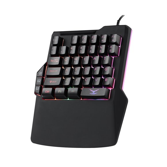 Teclado Gamer Naceb One Hand NA0938 RGB
