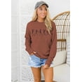 thumbnail image 3 of Womens Halloween Dancing Skeleton Sweatshirts Spooky Season Crewneck Shirt Long Sleeve Horror Skull Pullover Top, 3 of 10