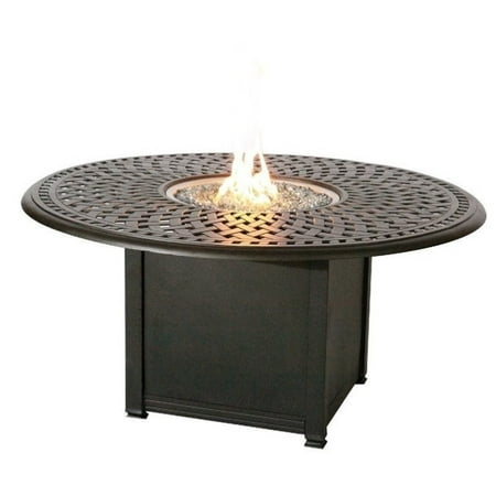 Darlee Series 60 Round Patio Propane Fire Pit Dining Table Walmart