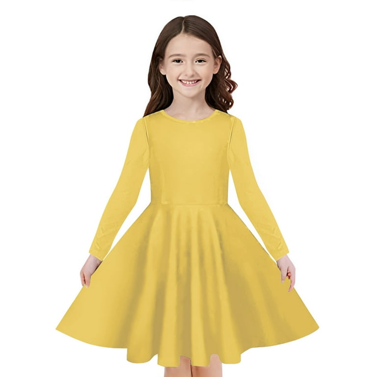 fitted lace wedding dress Hand Dyed Lemon Yellow Silk Long Sleeve Dress – Eveliina Vintage main image 1