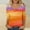 Multicolor, variant on Viluyesy 3/4 Sleeves T-Shirt Women Round Neck Shirt Tops Fashionable Relaxed Loose Blouse Multicolor Size M