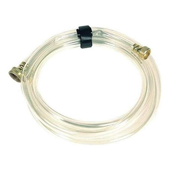Water Hose 25 ft Clear PVC Garden Hose Lightweight Flexible Watering Hose for Lawn and Garden Irrigation - 1/2 Inch Diameter