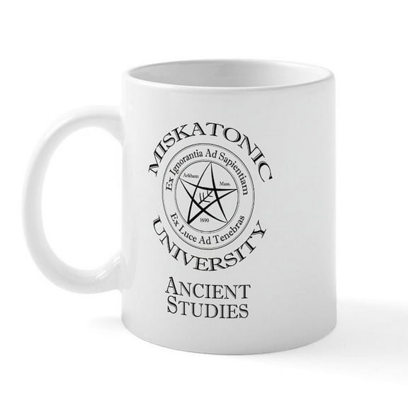 CafePress - Miskatonic Ancient Mug Mugs - 11 oz Ceramic Mug - Novelty Coffee Tea Cup