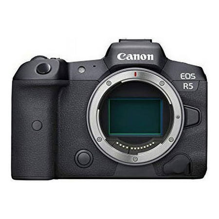 Canon EOS R5 Full-Frame Mirrorless Camera with 8K Video, 45 Megapixel Full-Frame CMOS Sensor, DIGIC X Image Processor, Dual Memory Card Slots, and Up to 12 fps Mechnical Shutter, Body Only