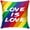 Pillowcase-7, variant on Throw Pillow Covers Love is Love Rainbow Gay Pride Design Square Pillowcase for Home Decor Sofa Car Bedroom Pillow case 18x18inch
