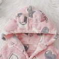 thumbnail image 7 of BLVB Kids Little Boys Girls Hooded Bathrobe Toddler Cozy Fleece Robe Pajamas Sleepwear for Lounging, 7 of 7