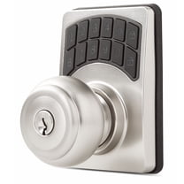 Hyper Tough Keyless Digital Ball Knob- Satin Nickel Finish, Smart, Secure and Convenient