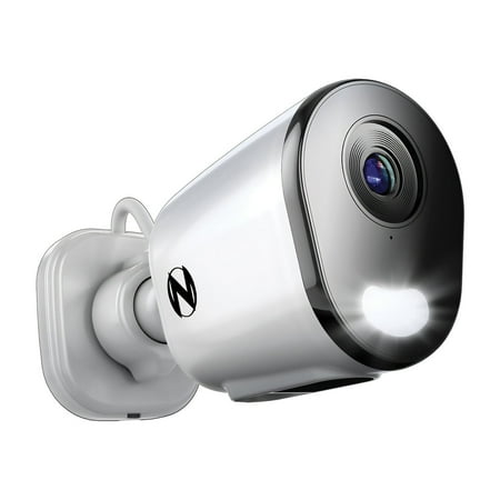 Night Owl - Indoor/Outdoor Plug-In Wi-Fi 4K Security Camera with 2-Way Audio - White