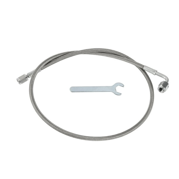 Kit de línea de alimentación de aceite de turbo AN-3 Unique Bargains 2.66 pies, línea de drenaje y retorno de aceite de turbocompresor a presión con adaptador, llave 1 juego