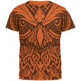 thumbnail image 1 of Trippy Tribal Owl Mens T Shirt, 1 of 1