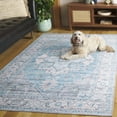 thumbnail image 6 of SAFAVIEH Arizona Mia Medallion Machine Washable Area Rug, Grey/Turquoise, 3' x 5', 6 of 14