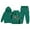 Dark Green, variant on GobdXE Girls Leopard Bow Print Hoodie Jogger Pants 2Pcs Front Back Graphic Casual Tracksuit Set Size:6-7 Years