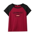 thumbnail image 3 of Trendfront Womens Germany Graphic T Shirts Crewneck Short Sleeve Germany EST 1890 Deutschland Country Pride Casual Raglan Tee Tops, 3 of 8
