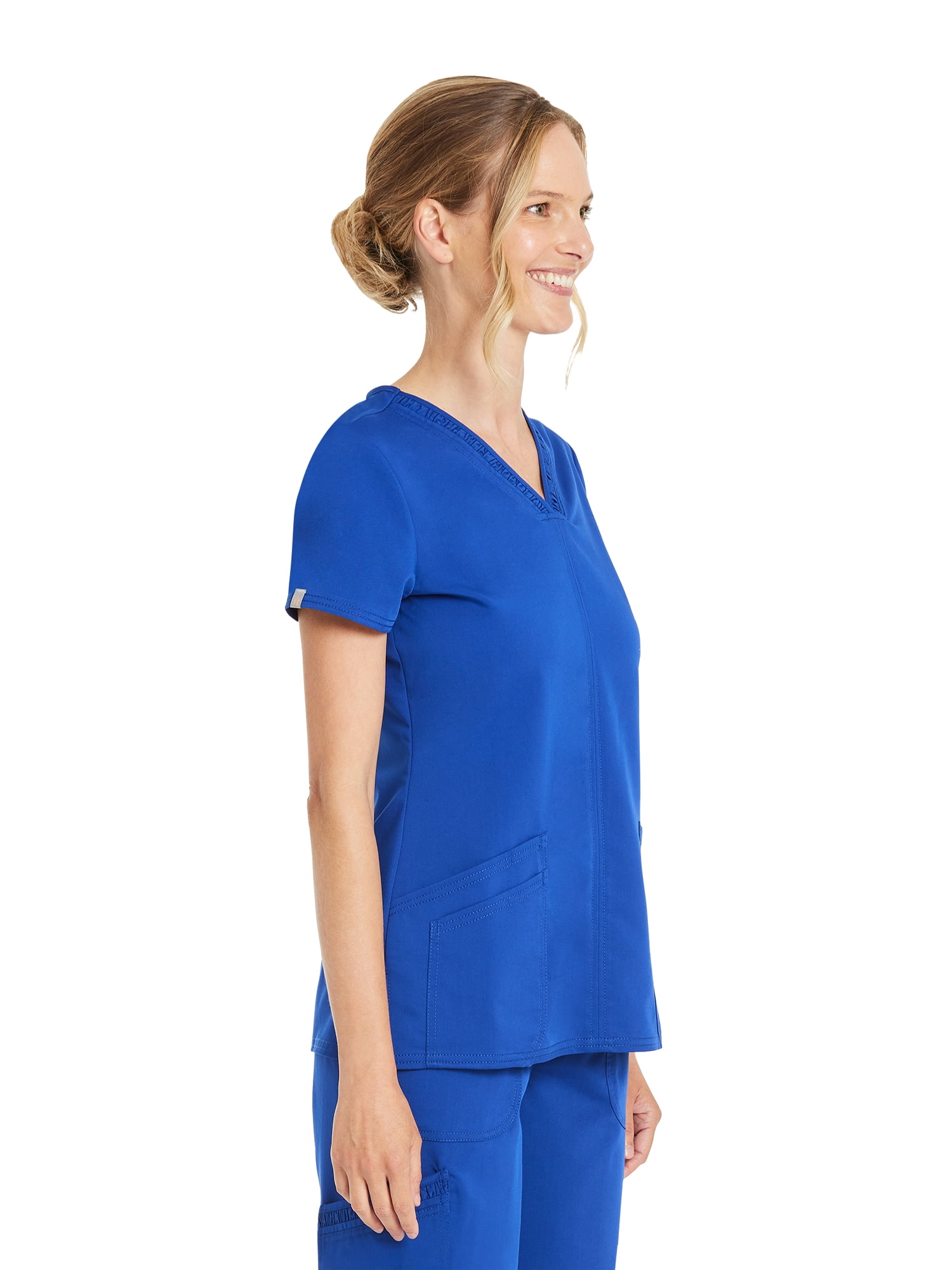 Scrubstar Women's Premium Ultimate Stretch V-Neck Scrub Top, Sizes XS-3XL