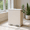 Cloud White, variant on LEDREM Double Compartment Step Trash Can , 2 x 8-Gallon Soft-Close Lid Garbage Bin with Pedals , Removable Buckets and Odor Control , Stainless Steel ,Ink Black