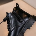 thumbnail image 5 of LvhaoGJOB Kids' Ankle Boots - Lace-Up Design, Side Zipper & Thick Platform Sole, 5 of 9