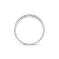 thumbnail image 4 of 10kt White Gold Womens Round Diamond Wedding Band 1/10 Cttw, 4 of 4