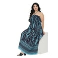 thumbnail image 3 of Oussum Women Long Tube Dress Sleeveless Summer Maxi Plus Size Dresses, Blue, 3 of 7