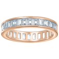 thumbnail image 2 of Bling Jewelry Womens Cubic Zirconia Cocktail Statement Ring: Emerald Cut Baguette CZ Eternity Band, 2 of 6